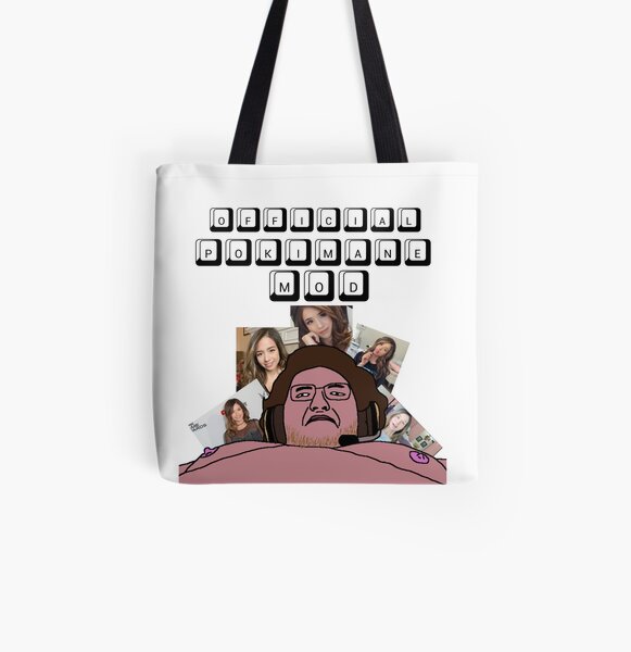 Official Pokimane Mod All Over Print Tote Bag RB2205 product Offical Pokimane Merch