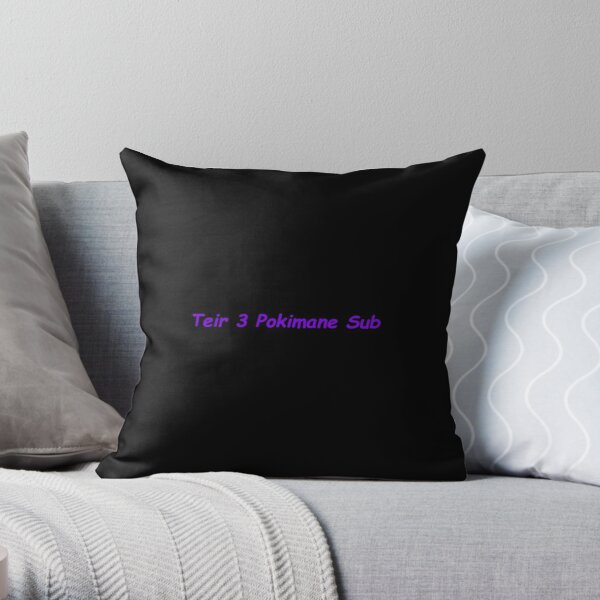 Funny Teir 3 Pokimane Sub meme design Throw Pillow RB2205 product Offical Pokimane Merch