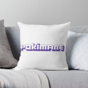 Leafy Pokimane Stream ( Offline tv ) Throw Pillow RB2205 product Offical Pokimane Merch