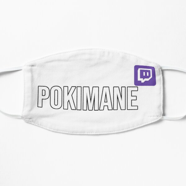 Pokimane Twitch Flat Mask RB2205 product Offical Pokimane Merch
